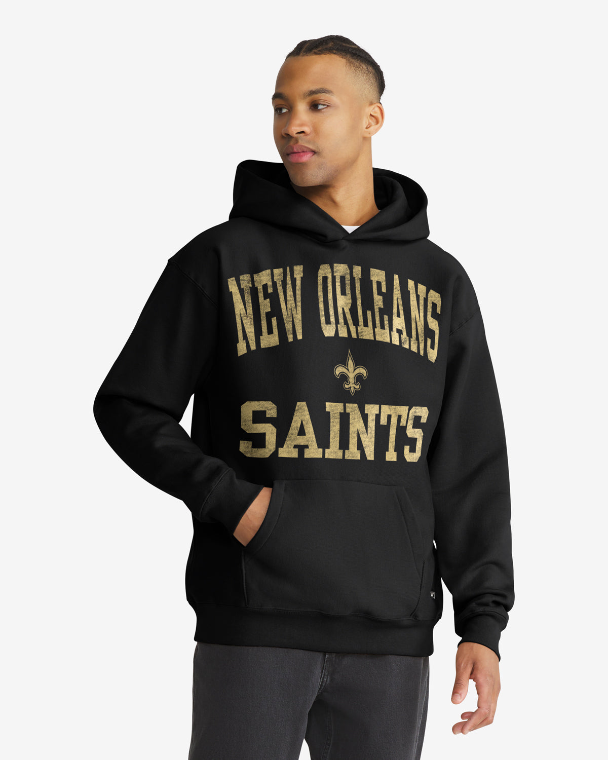 New Orleans Saints Campus Stack Arched '47 Foundation Hood