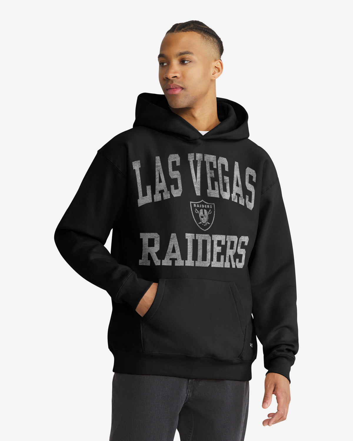 LAS VEGAS RAIDERS CAMPUS STACK ARCHED '47 FOUNDATION HOOD