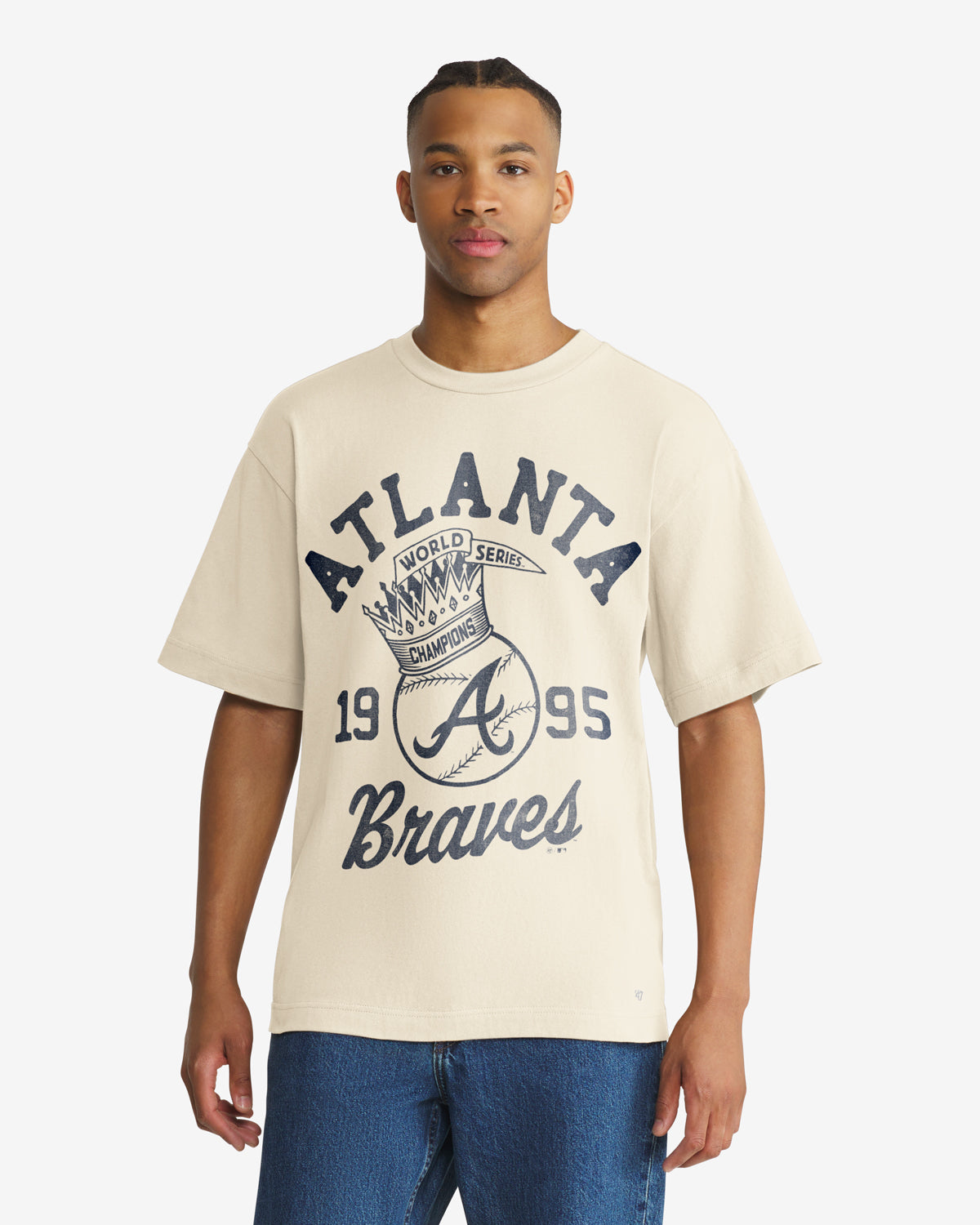 ATLANTA BRAVES COOPERSTOWN WORLD SERIES CROWNED '47 FOUNDATION TEE