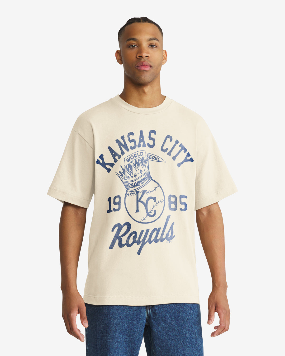 KANSAS CITY ROYALS COOPERSTOWN WORLD SERIES CROWNED '47 FOUNDATION TEE