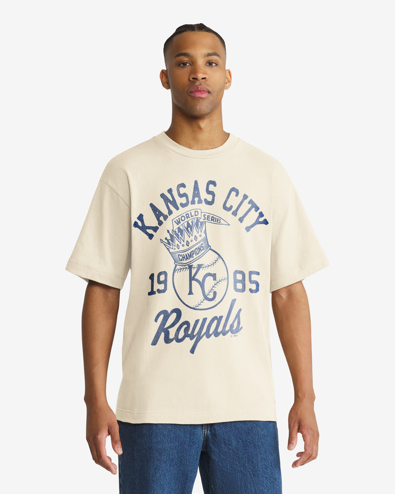 KANSAS CITY ROYALS COOPERSTOWN WORLD SERIES CROWNED '47 FOUNDATION TEE