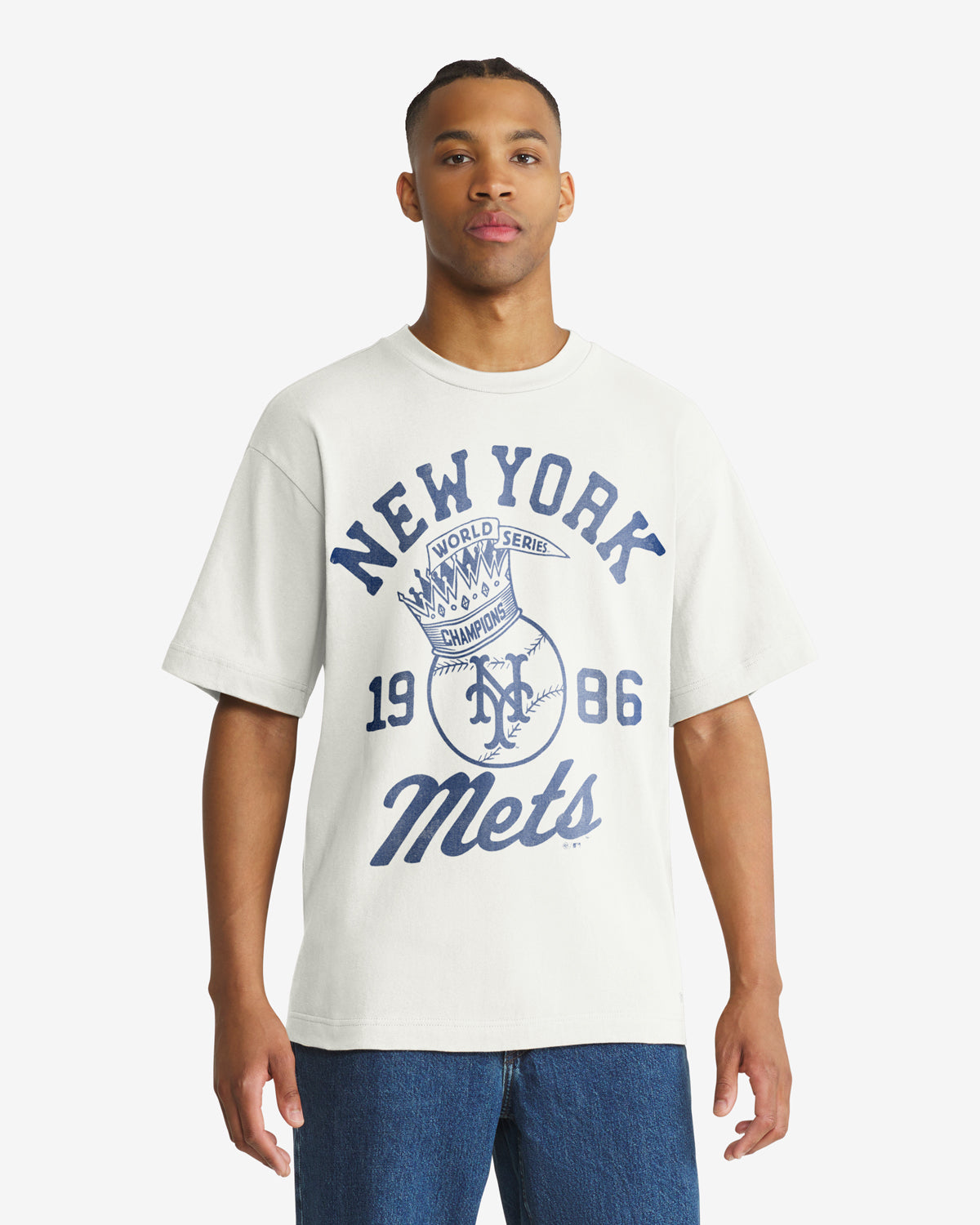 NEW YORK METS COOPERSTOWN WORLD SERIES CROWNED '47 FOUNDATION TEE