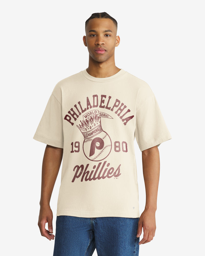 PHILADELPHIA PHILLIES COOPERSTOWN WORLD SERIES CROWNED '47 FOUNDATION TEE