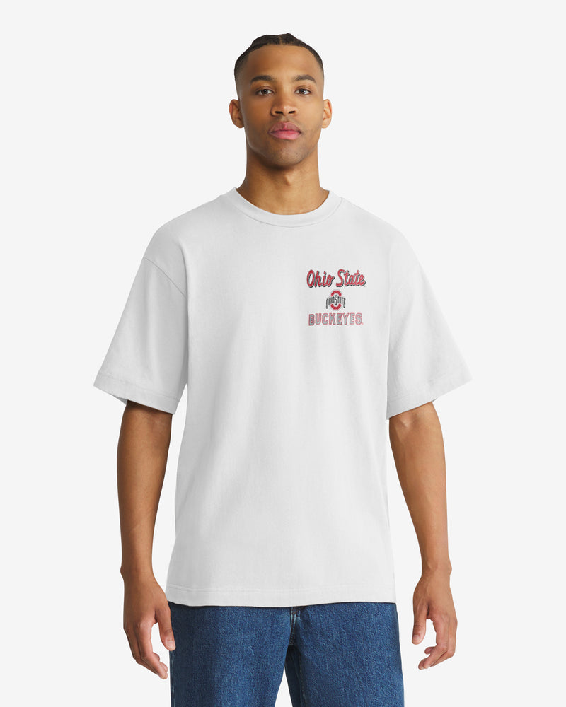 OHIO STATE BUCKEYES CAMPUS MASCOT BACKER '47 FOUNDATION TEE