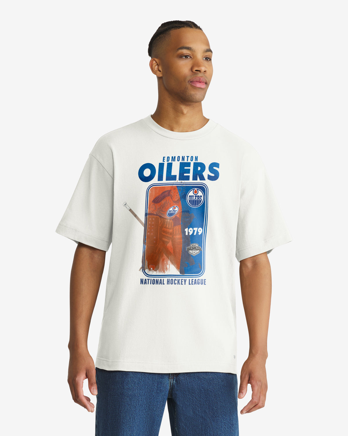 EDMONTON OILERS PLAYBRUSH '47 FOUNDATION TEE
