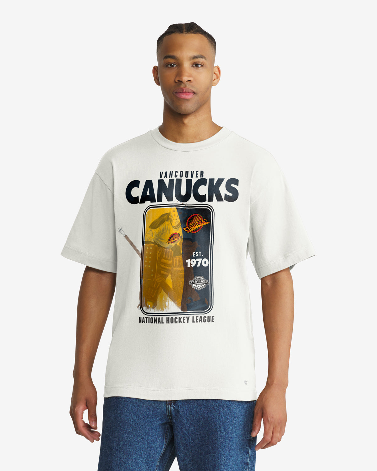 VANCOUVER CANUCKS PLAYBRUSH '47 FOUNDATION TEE