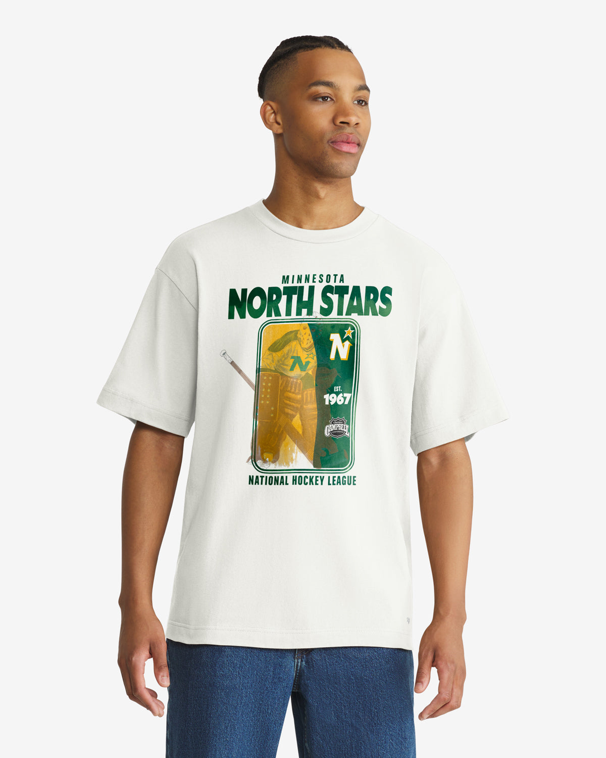 MINNESOTA/DALLAS STARS VINTAGE PLAYBRUSH '47 FOUNDATION TEE