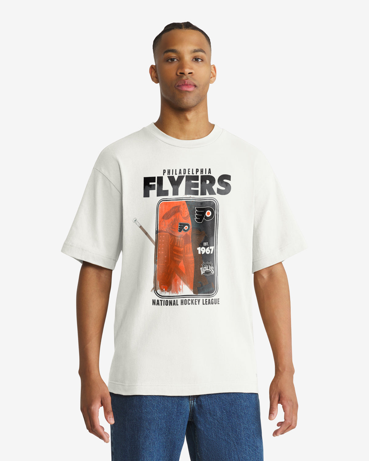 PHILADELPHIA FLYERS VINTAGE PLAYBRUSH '47 FOUNDATION TEE