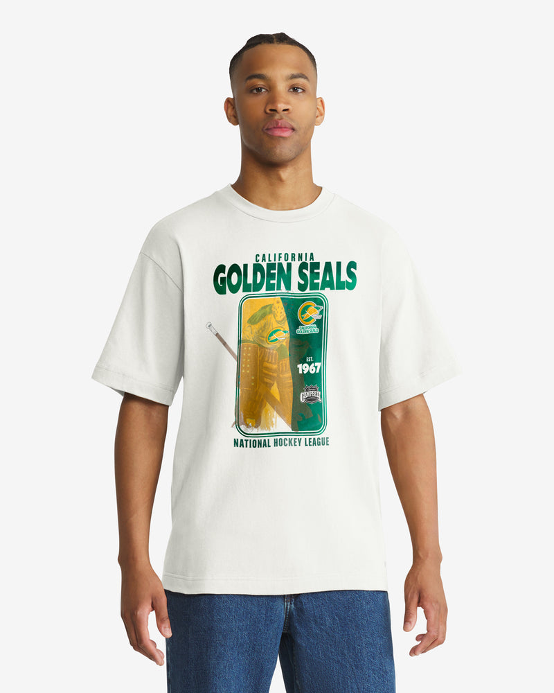 CALIFORNIA GOLDEN SEALS VINTAGE PLAYBRUSH '47 FOUNDATION TEE