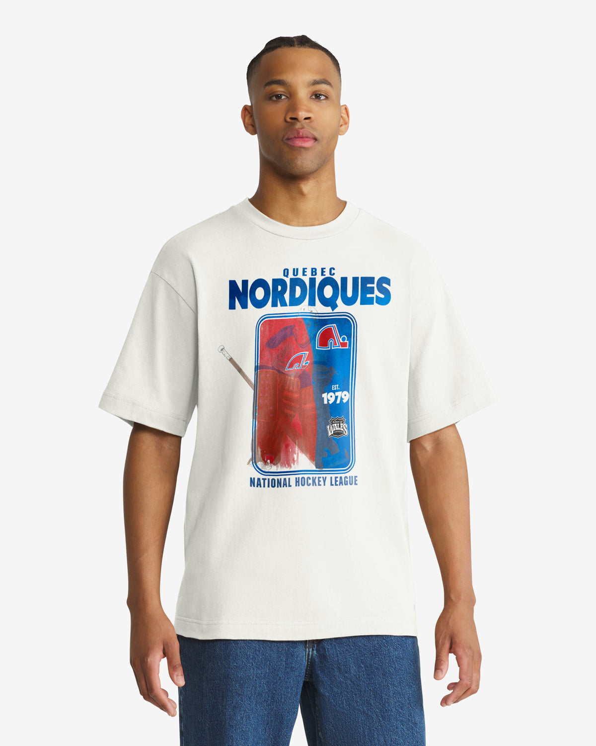 QUEBEC NORDIQUES VINTAGE PLAYBRUSH '47 FOUNDATION TEE