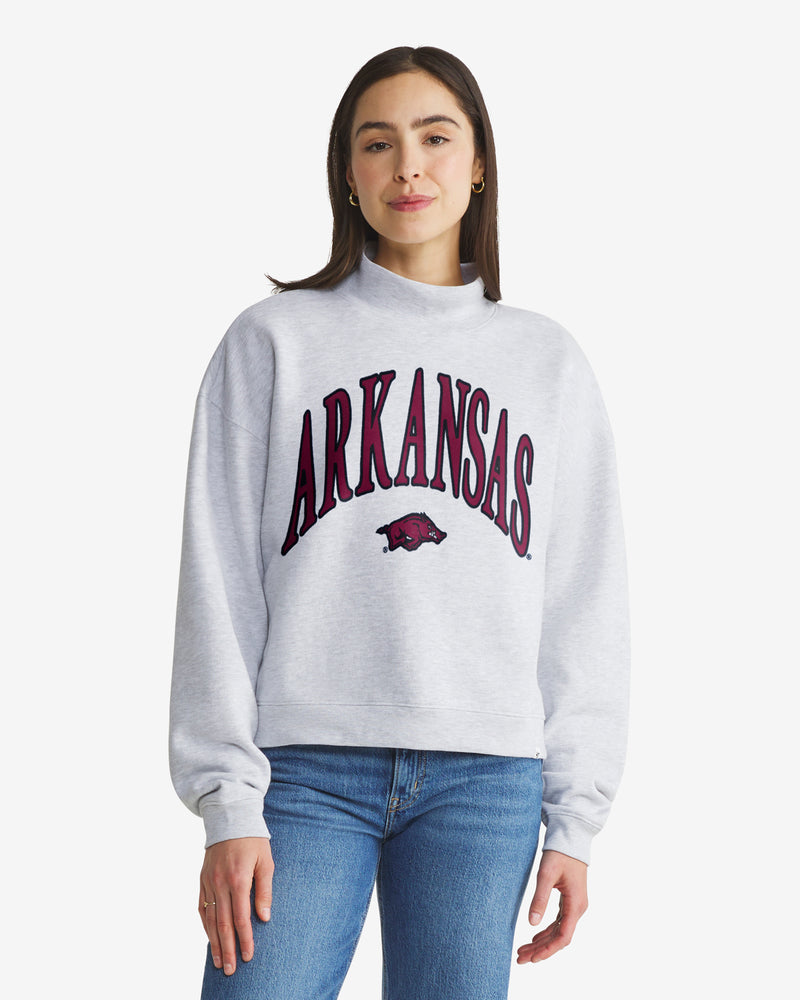ARKANSAS RAZORBACKS VANTAGE '47 WOMEN'S MOCK NECK PULLOVER