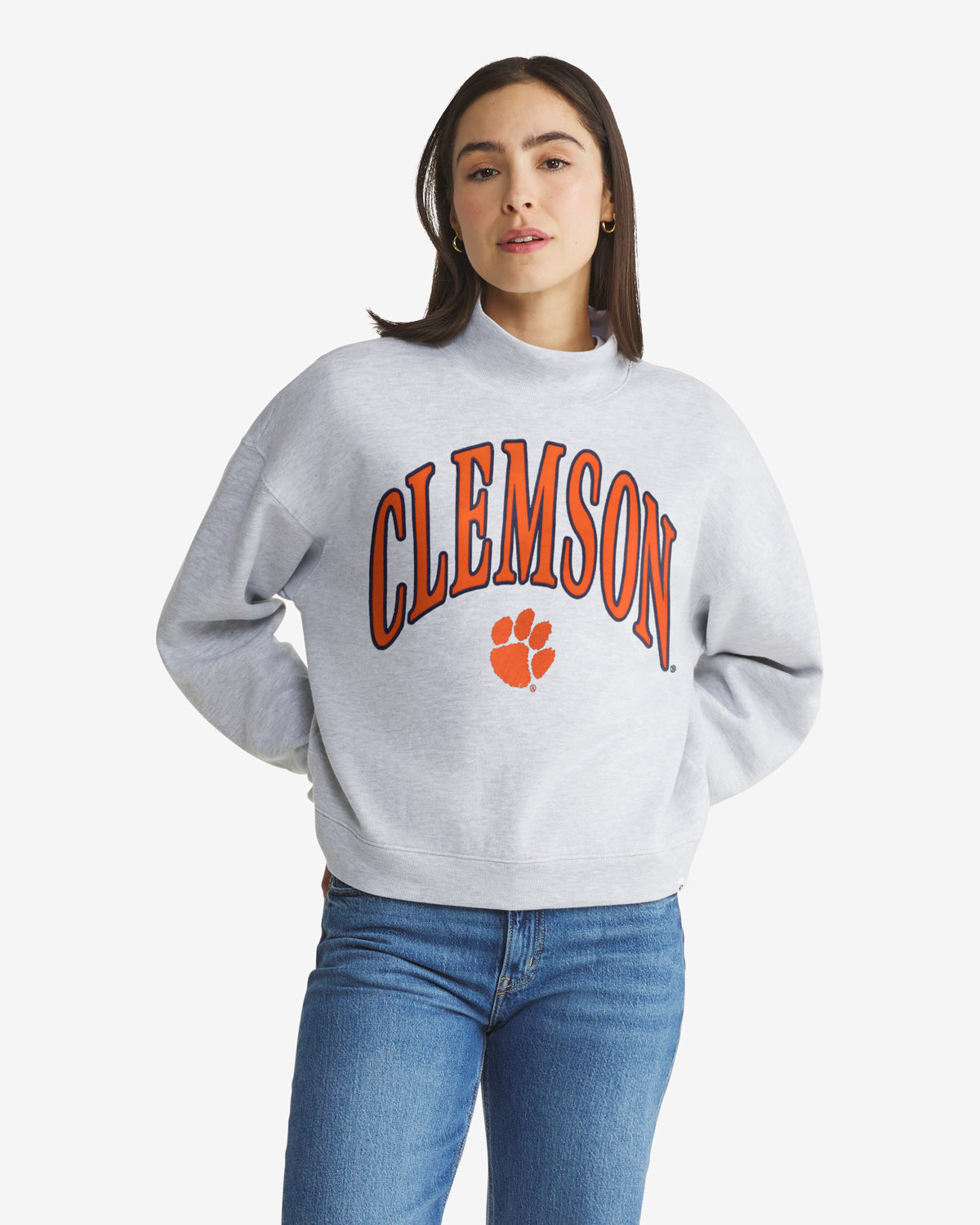 CLEMSON TIGERS VANTAGE '47 WOMEN'S MOCK NECK PULLOVER