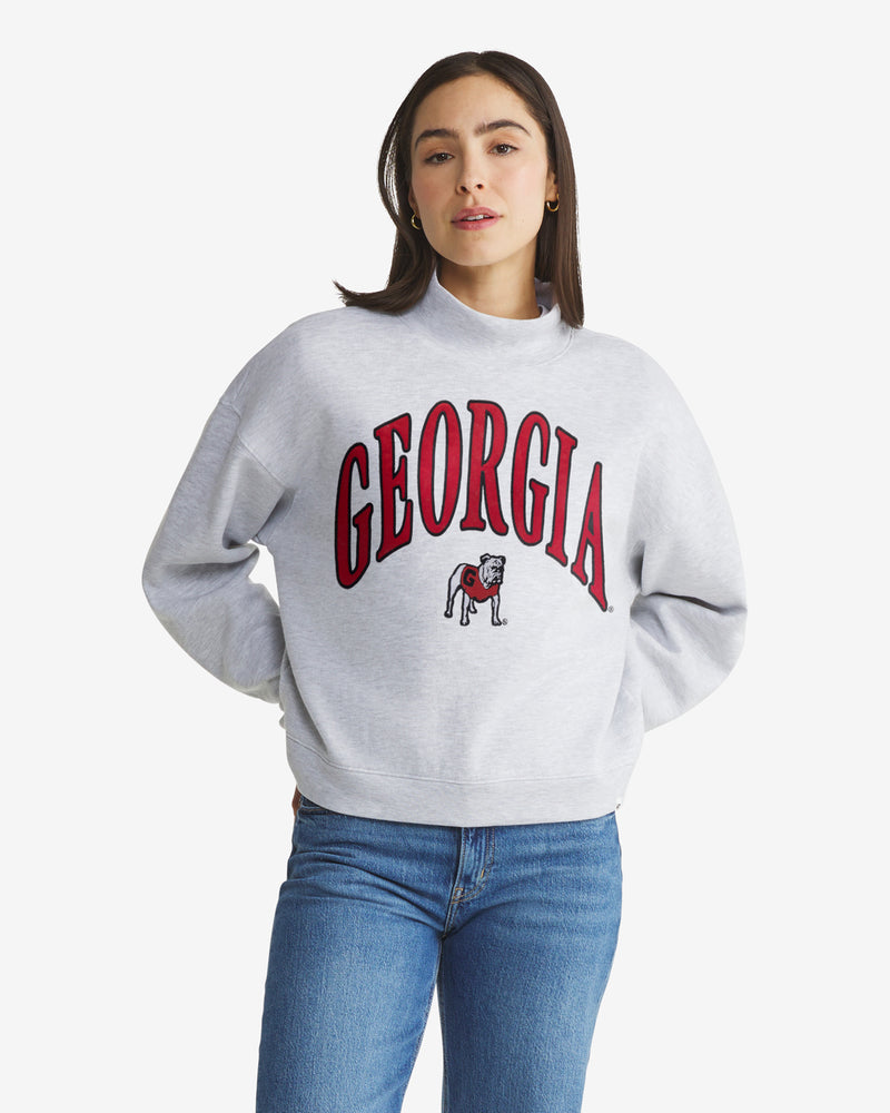 Georgia Bulldogs Vantage '47 Women's Mock Neck Pullover
