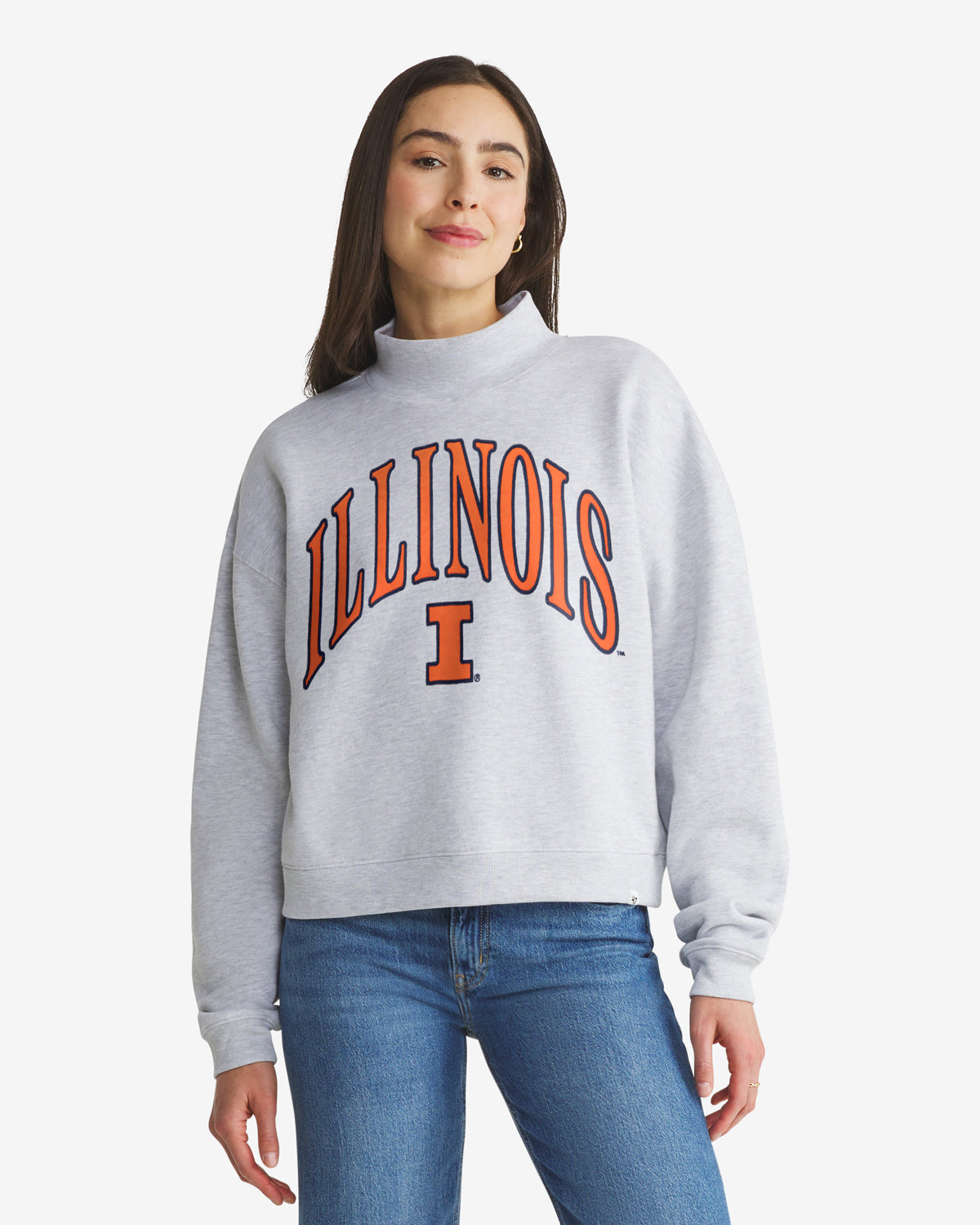ILLINOIS FIGHTING ILLINI VANTAGE '47 WOMEN'S MOCK NECK PULLOVER