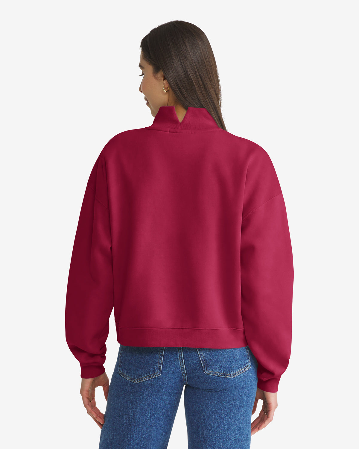 INDIANA HOOSIERS VANTAGE '47 WOMEN'S MOCK NECK PULLOVER