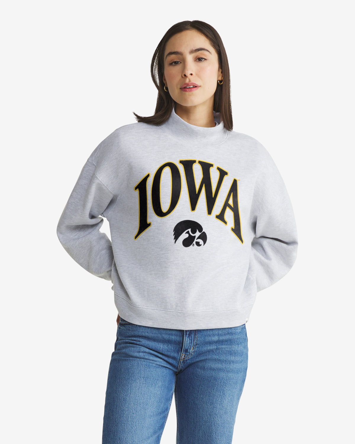 Iowa Hawkeyes Vantage '47 Women's Mock Neck Pullover