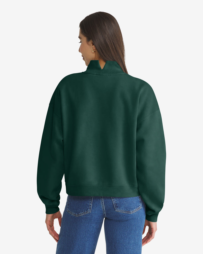 MIAMI HURRICANES VANTAGE '47 WOMEN'S MOCK NECK PULLOVER