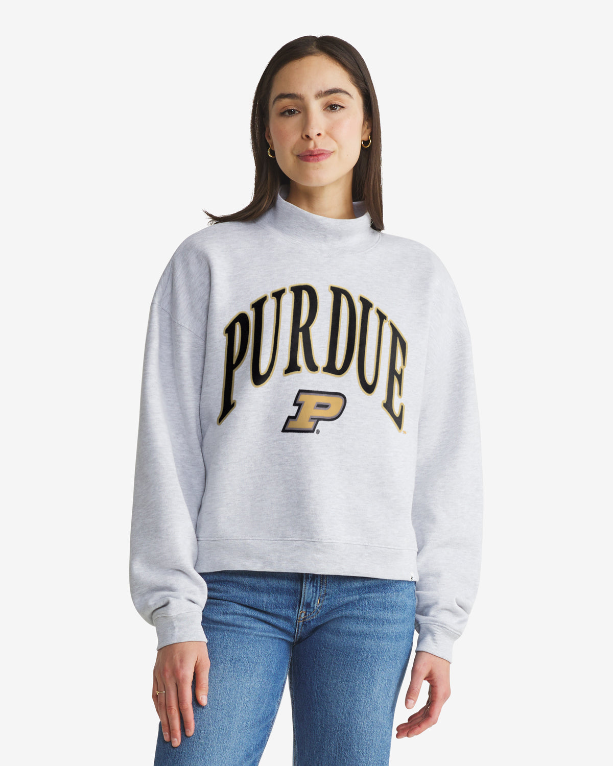 PURDUE BOILERMAKERS VANTAGE '47 WOMEN'S MOCK NECK PULLOVER