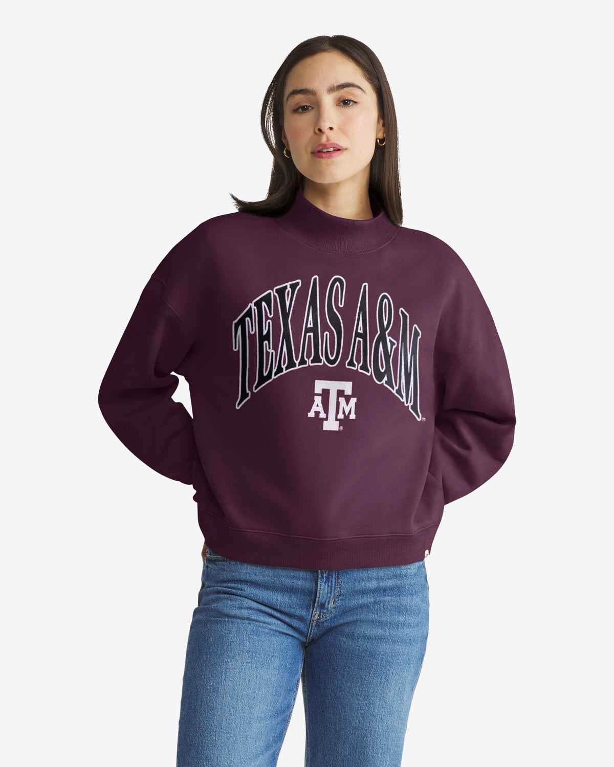 TEXAS A&M AGGIES VANTAGE '47 WOMEN'S MOCK NECK PULLOVER
