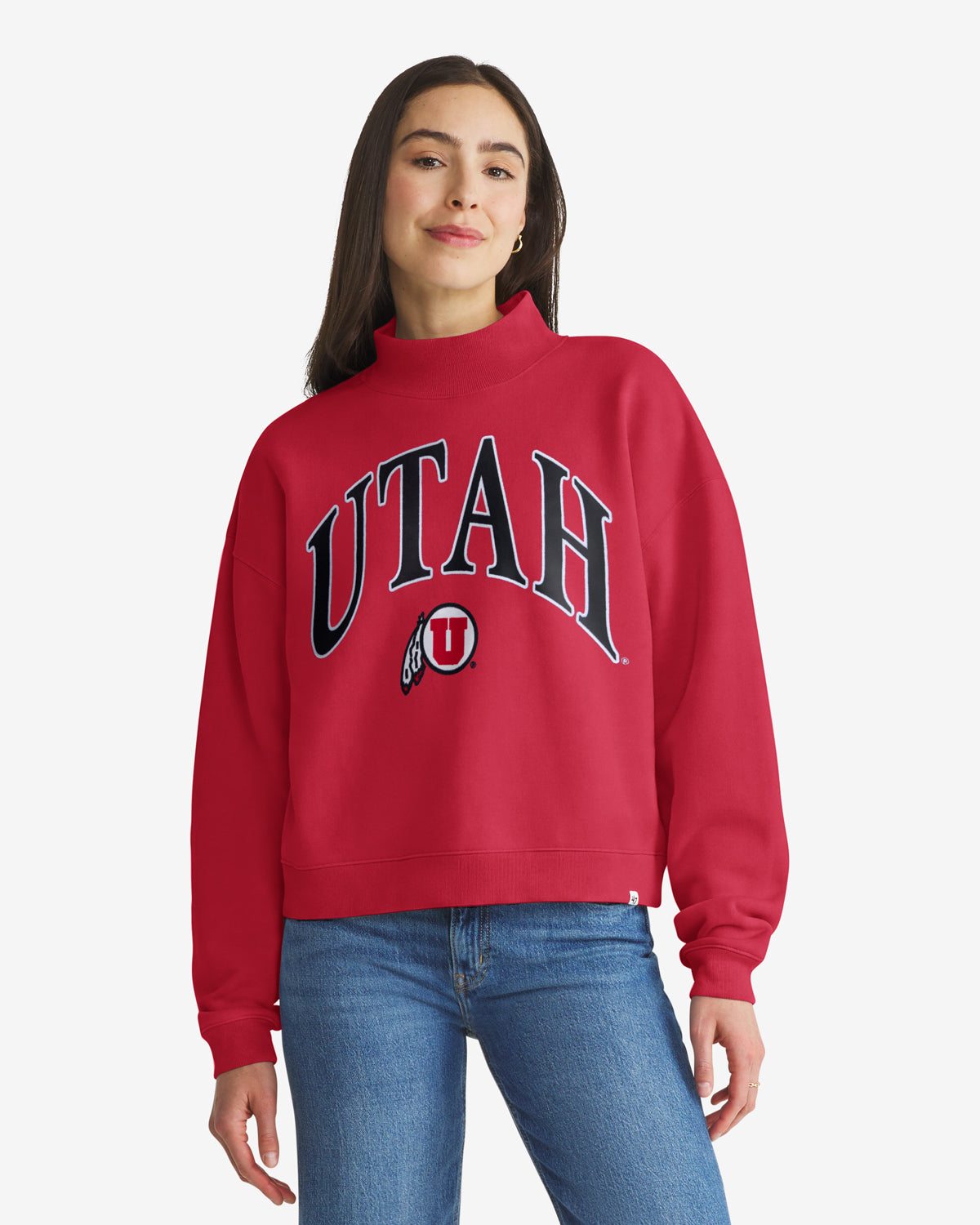 UTAH UTES VANTAGE '47 WOMEN'S MOCK NECK PULLOVER