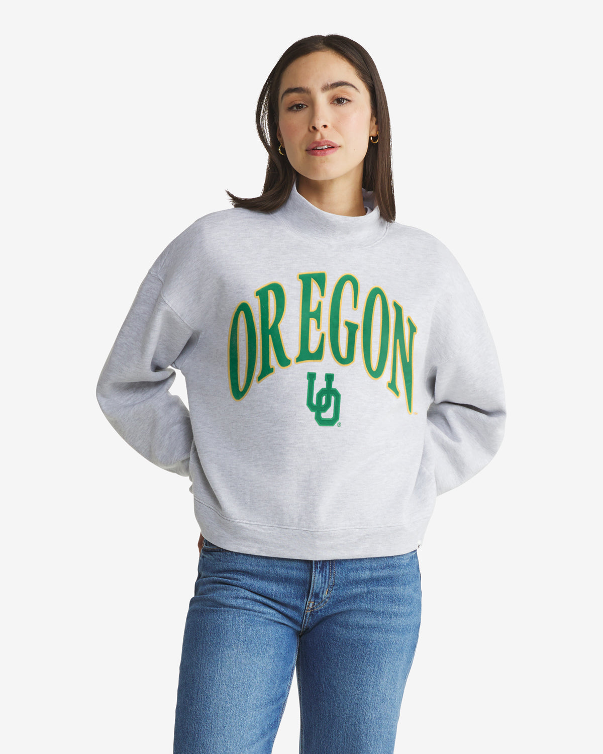 Oregon Ducks Vantage '47 Women's Mock Neck Pullover