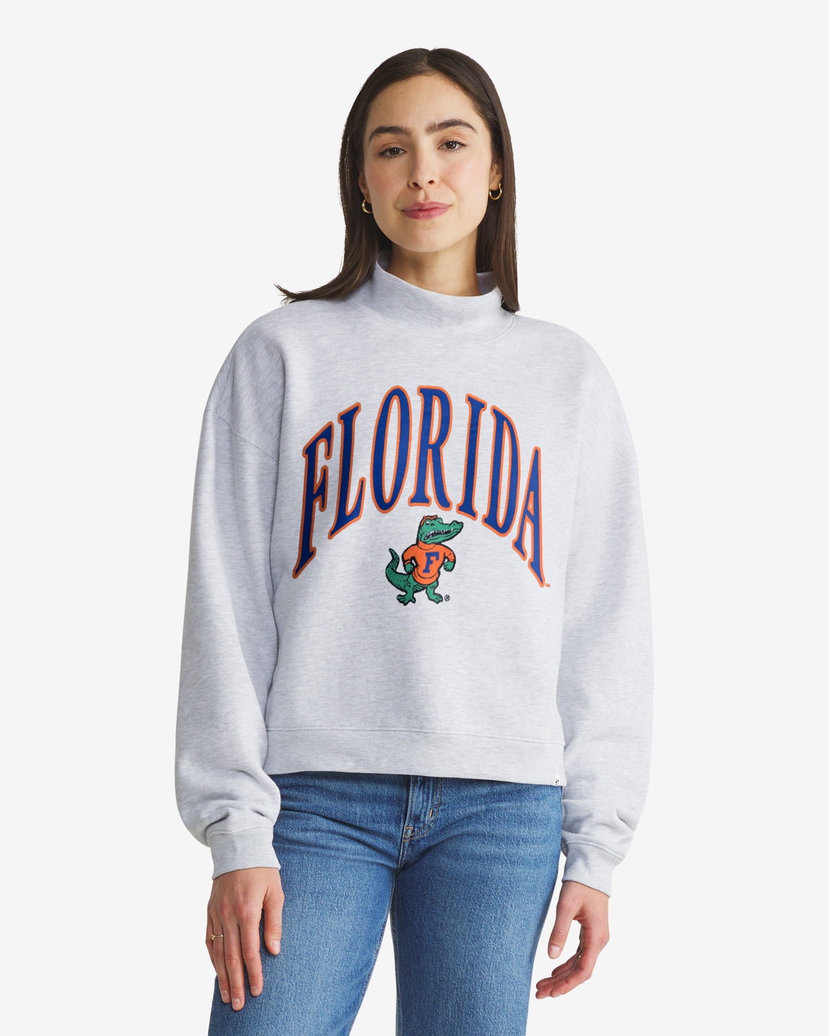 FLORIDA GATORS VINTAGE VANTAGE '47 WOMEN'S MOCK NECK PULLOVER