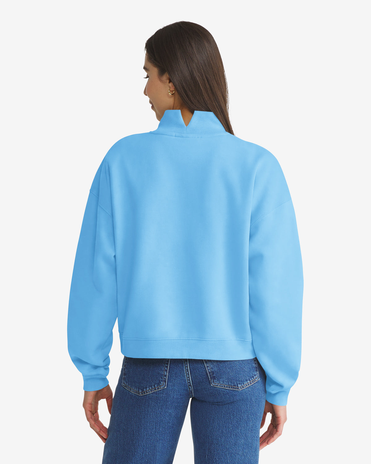 NORTH CAROLINA TAR HEELS UNC VINATGE VANTAGE '47 WOMEN'S MOCK NECK PULLOVER