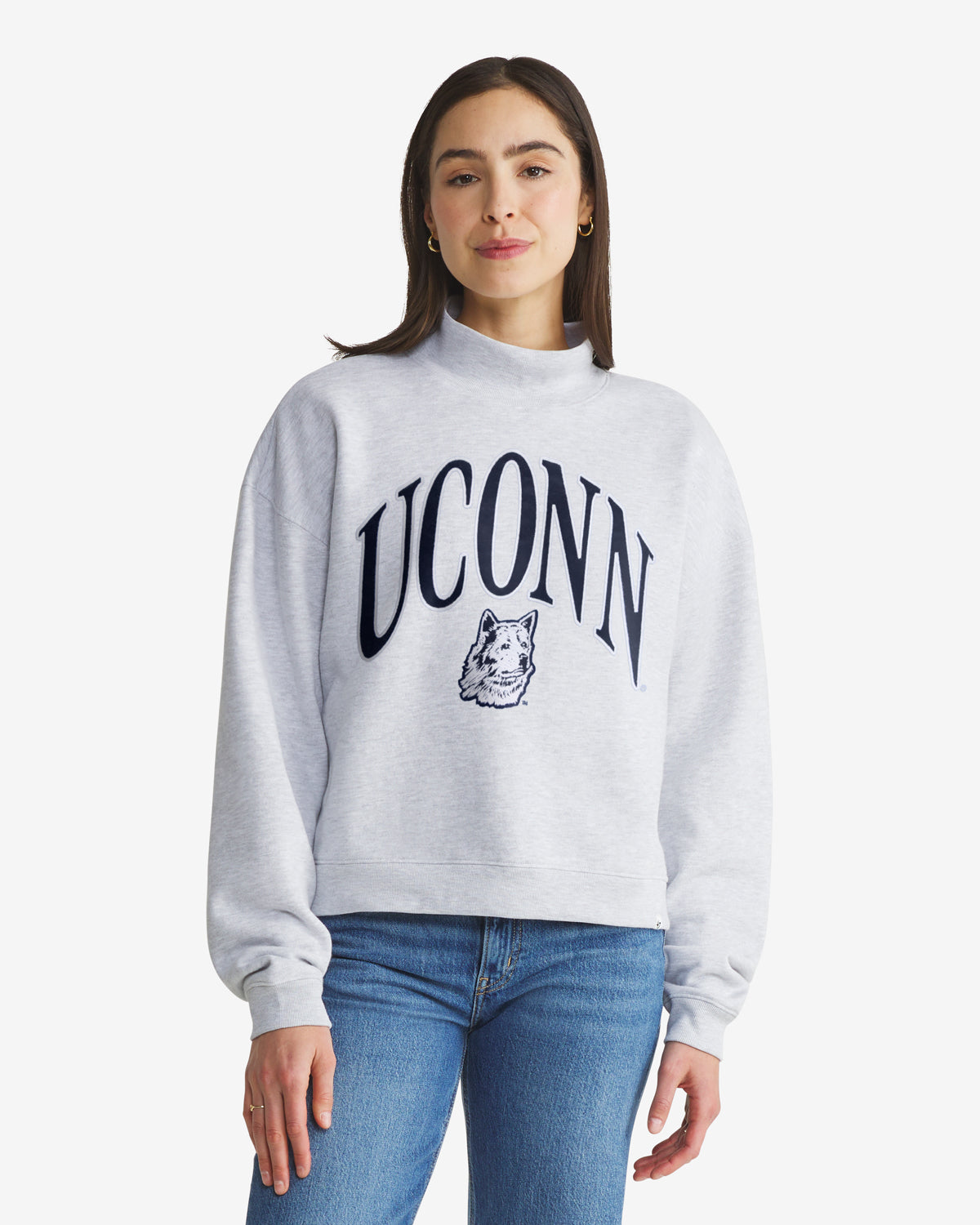 Connecticut Huskies UConn Vantage '47 Women's Mock Neck Pullover