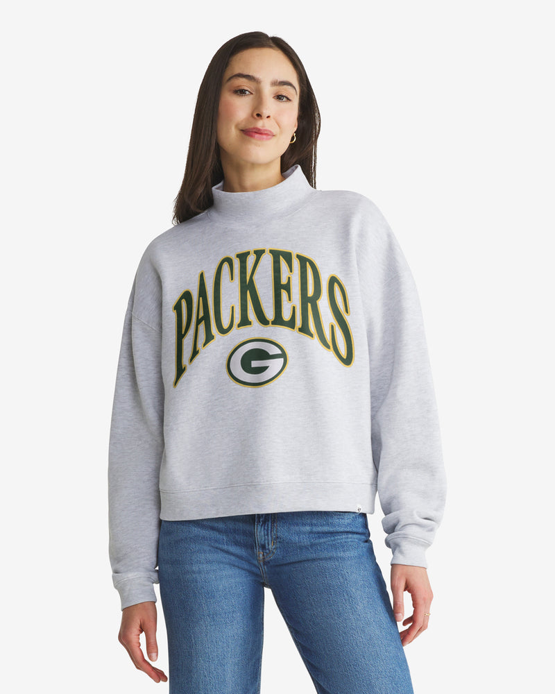 Green Bay Packers Vantage '47 Mock Neck Pullover Womens