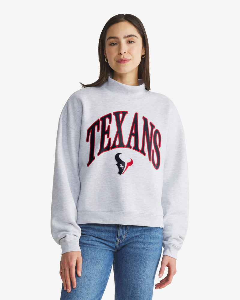 Houston Texans Vantage '47 Mock Neck Pullover Womens