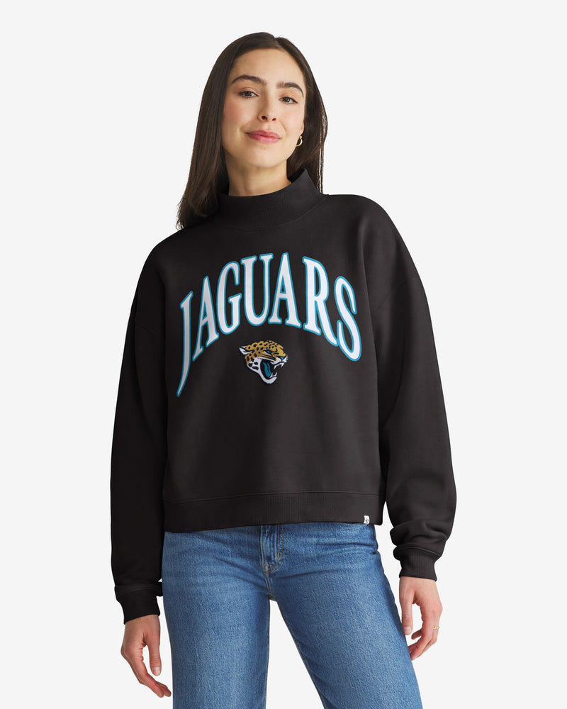 JACKSONVILLE JAGUARS VANTAGE '47 WOMEN'S MOCK NECK PULLOVER