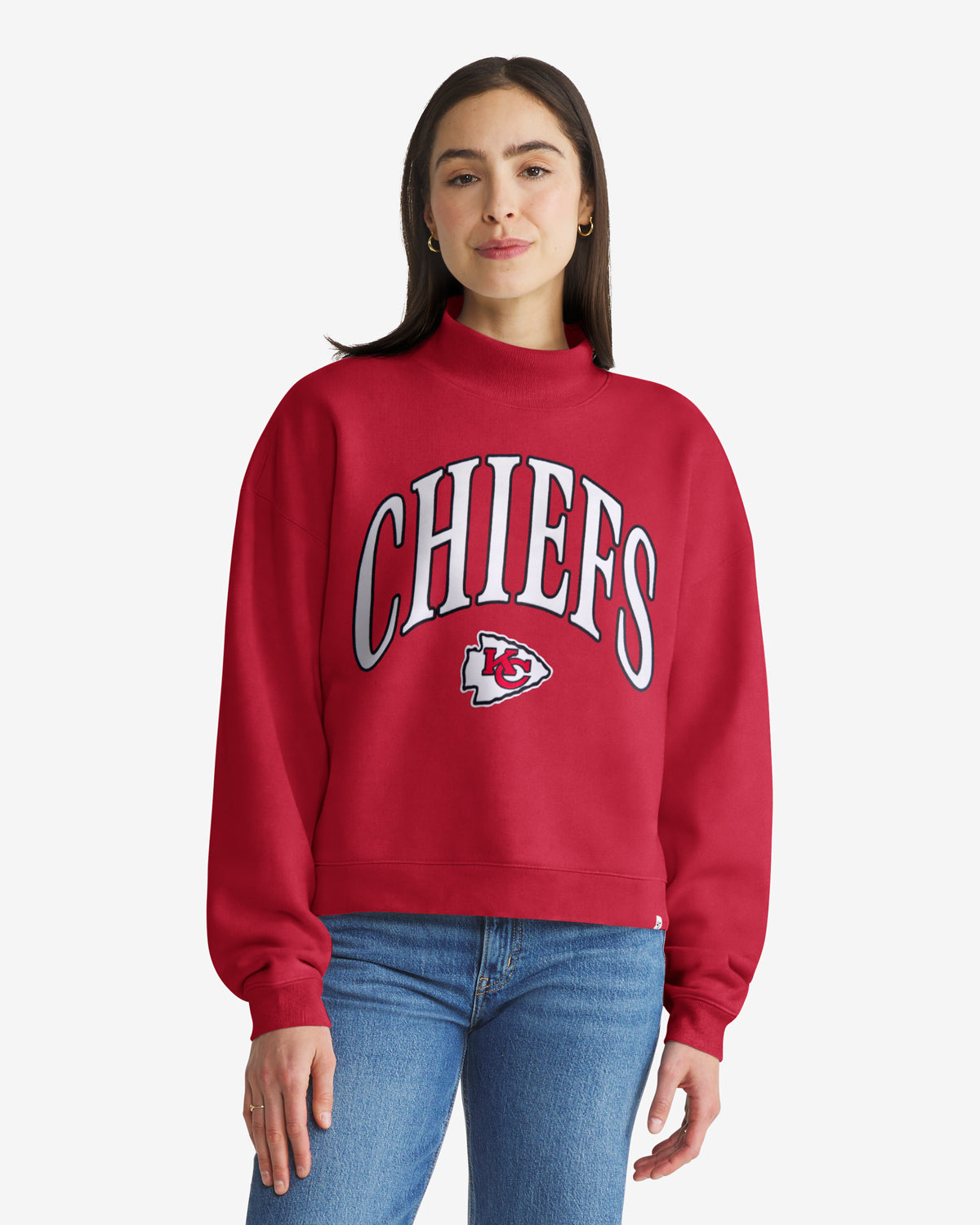 KANSAS CITY CHIEFS VANTAGE '47 MOCK NECK WOMENS
