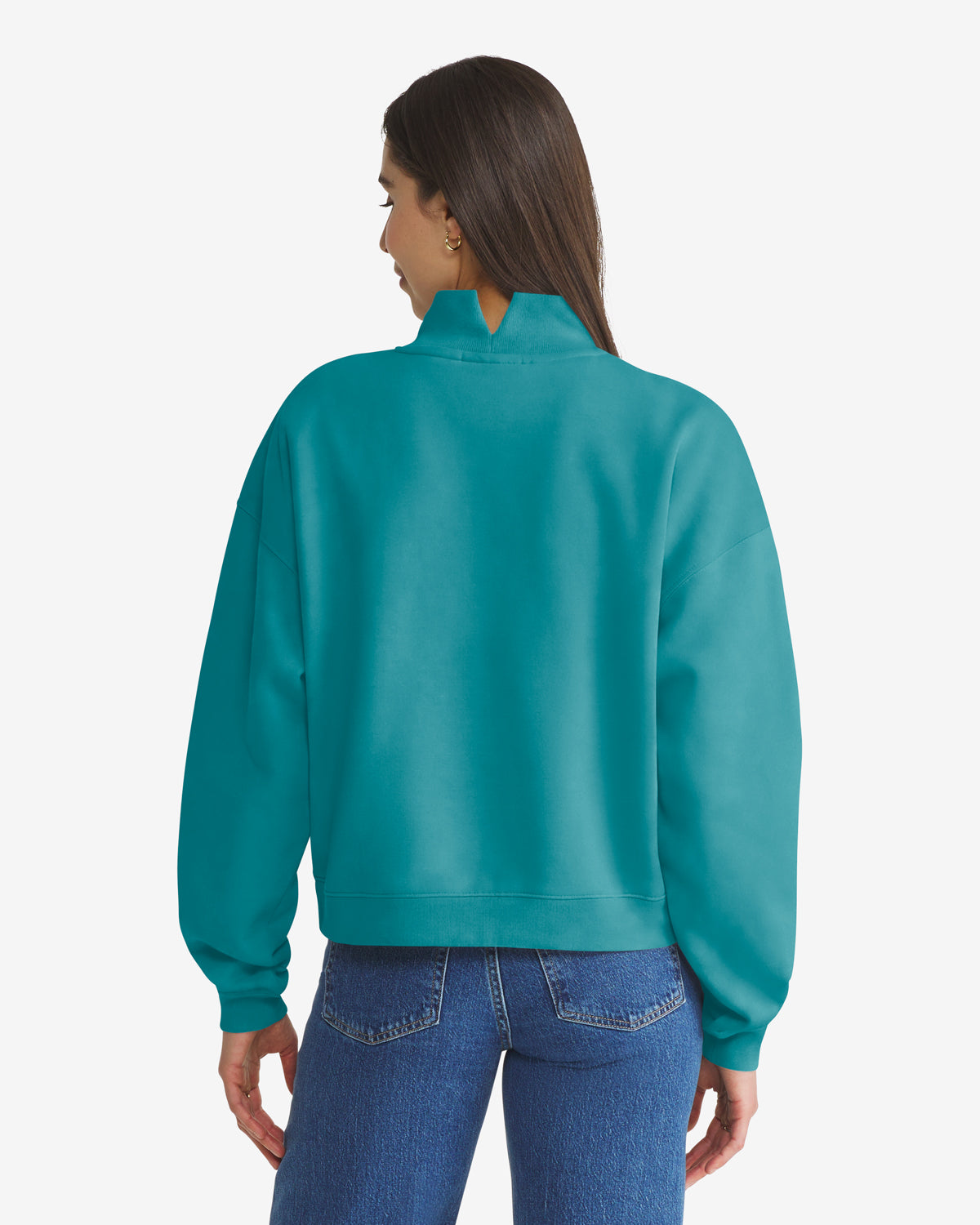 MIAMI DOLPHINS VANTAGE '47 WOMEN'S MOCK NECK PULLOVER