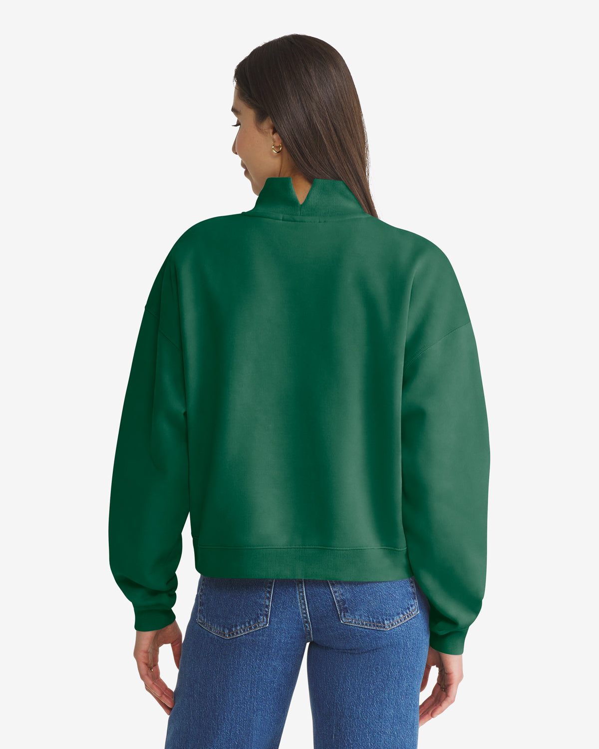 NEW YORK JETS VANTAGE '47 WOMEN'S MOCK  NECK PULLOVER
