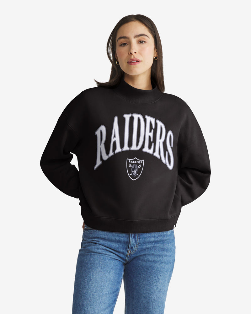 LAS VEGAS RAIDERS VANTAGE '47 WOMEN'S MOCK NECK PULLOVER