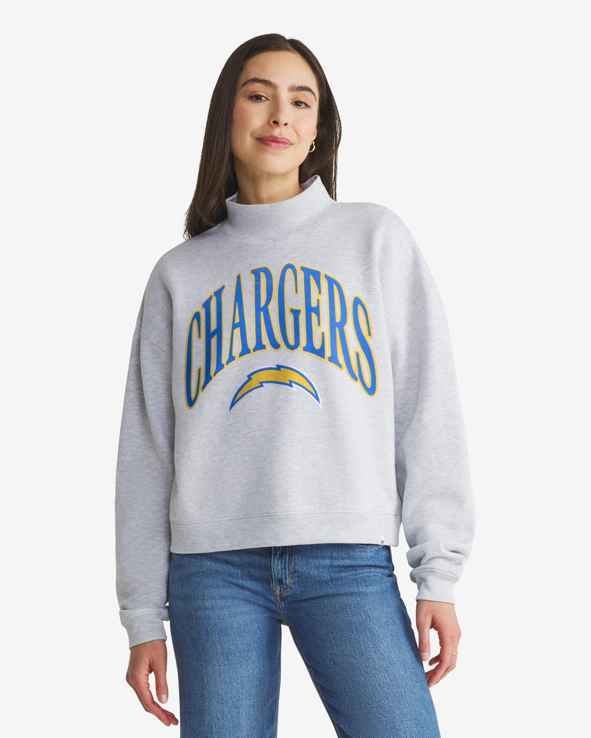 LOS ANGELES CHARGERS VANTAGE '47 WOMEN'S MOCK NECK PULLOVER