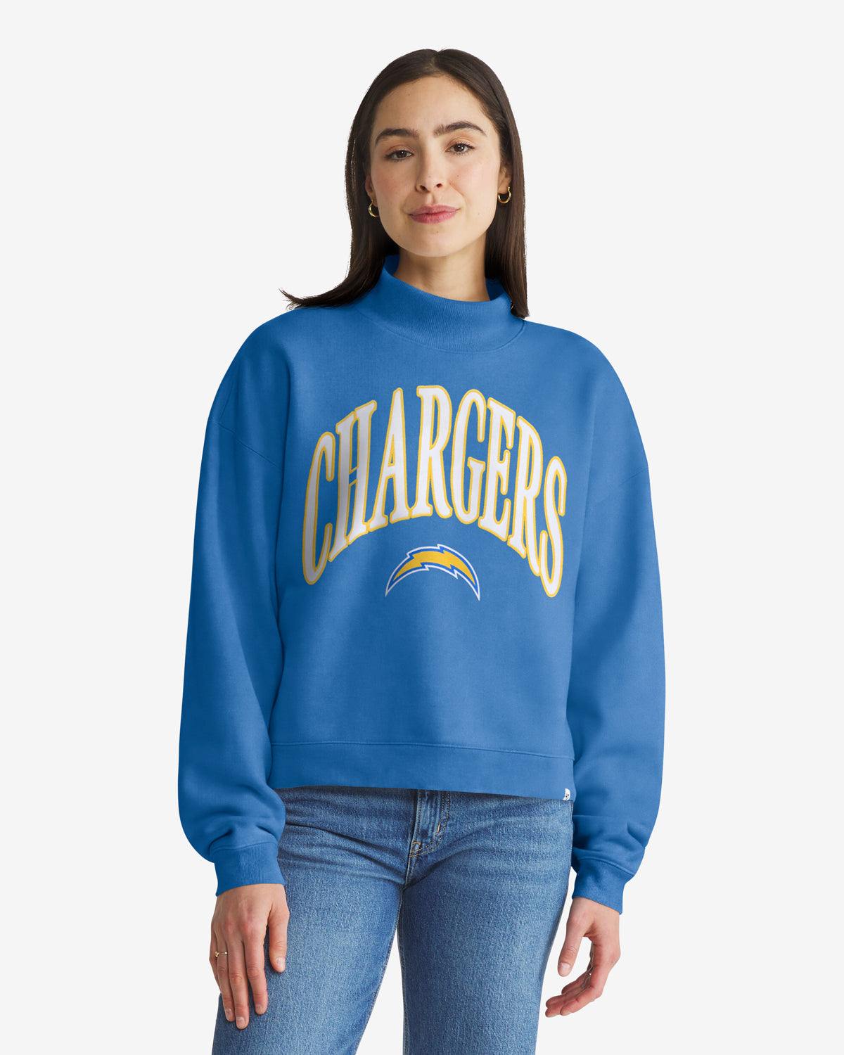 LOS ANGELES CHARGERS VANTAGE '47 WOMEN'S MOCK NECK PULLOVER