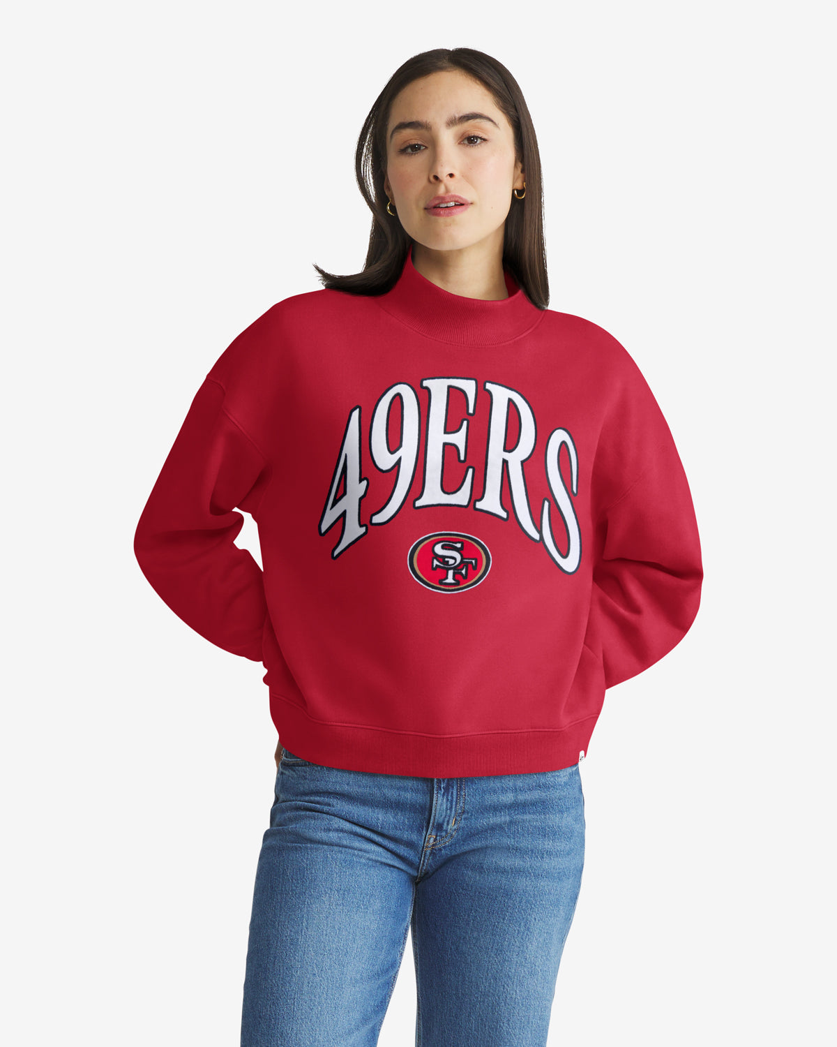 SAN FRANCISCO 49ERS VANTAGE '47 WOMEN'S MOCK NECK PULLOVER