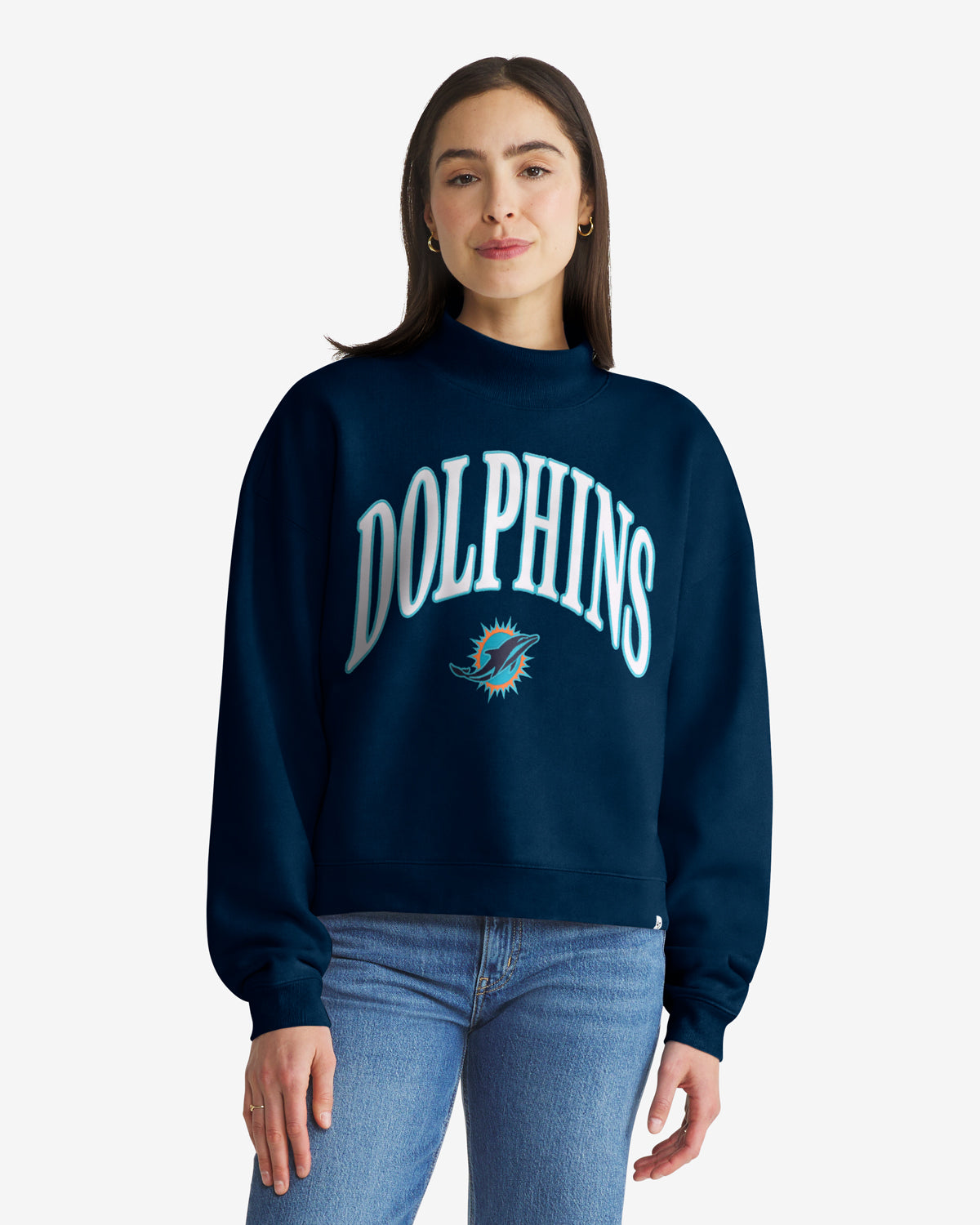 MIAMI DOLPHINS RIVALRY '47 WOMEN'S VANTAGE MOCK NECK