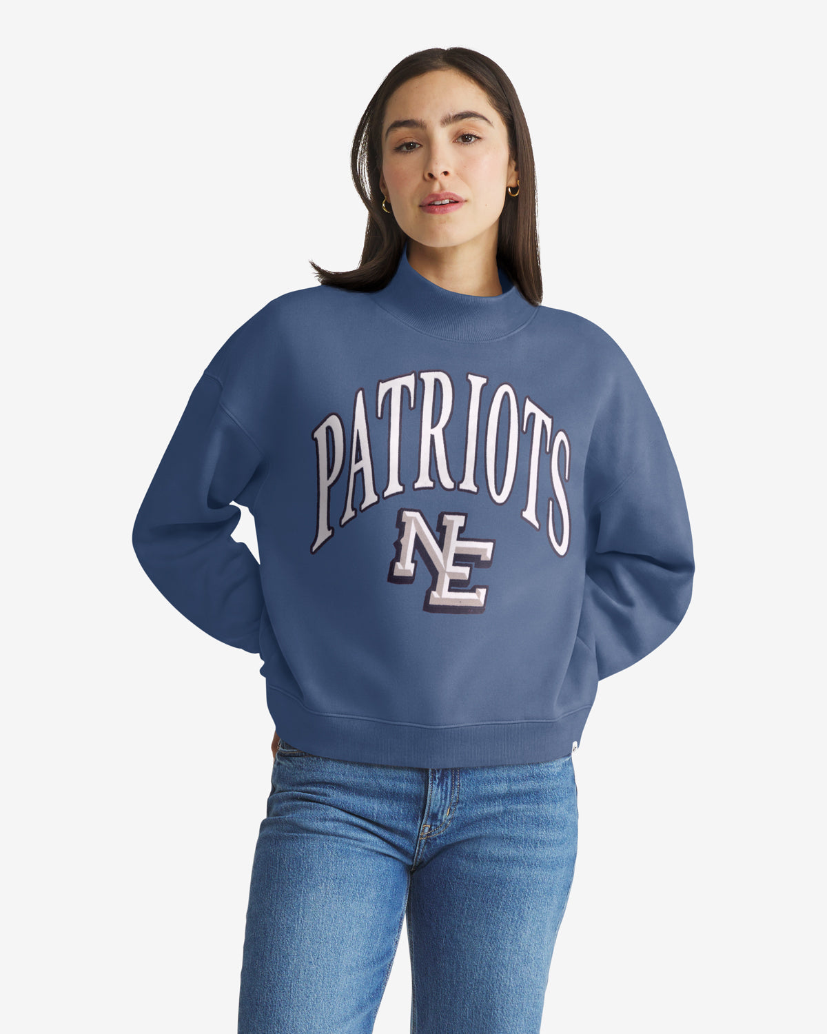NEW ENGLAND PATRIOTS RIVALRY '47 WOMEN'S VANTAGE MOCK NECK