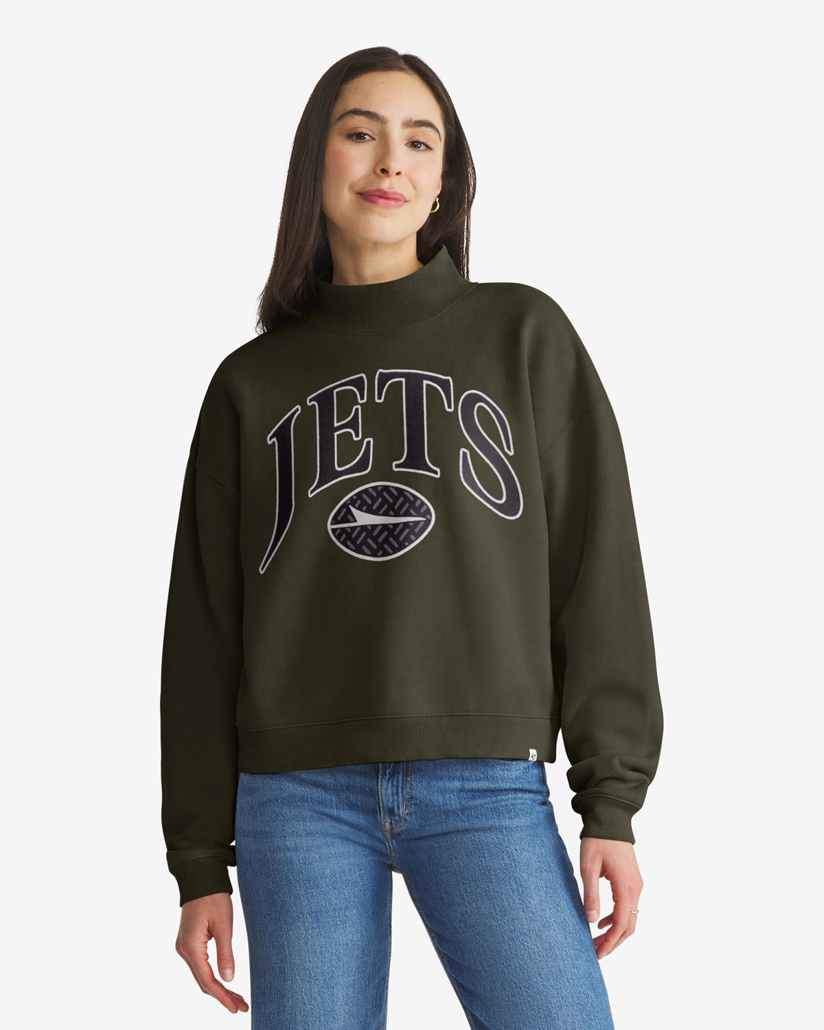 NEW YORK JETS RIVALRY '47 WOMEN'S VANTAGE MOCK NECK