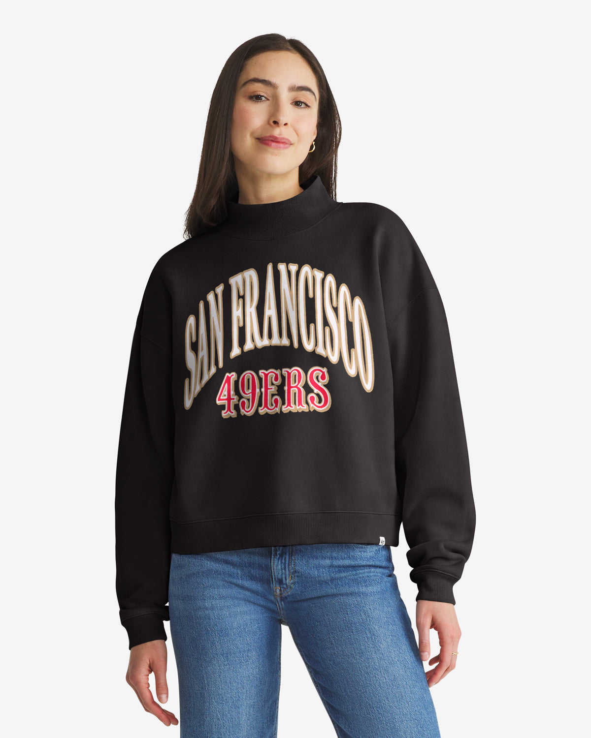 SAN FRANCISCO 49ERS RIVALRY '47 WOMEN'S VANTAGE MOCK NECK