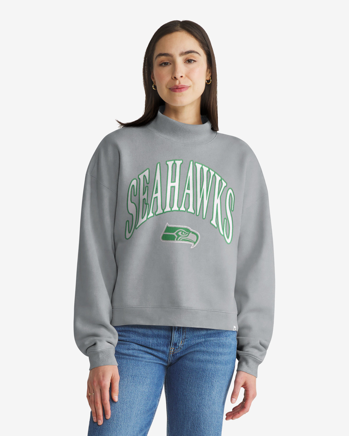 SEATTLE SEAHAWKS RIVALRIES '47 WOMEN'S VANTAGE MOCK NECK