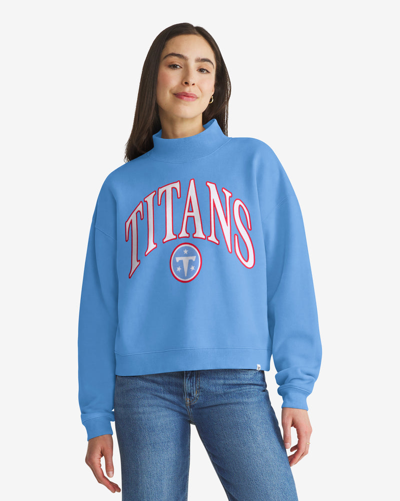 TENNESSEE TITANS VANTAGE '47 WOMEN'S MOCK NECK PULLOVER