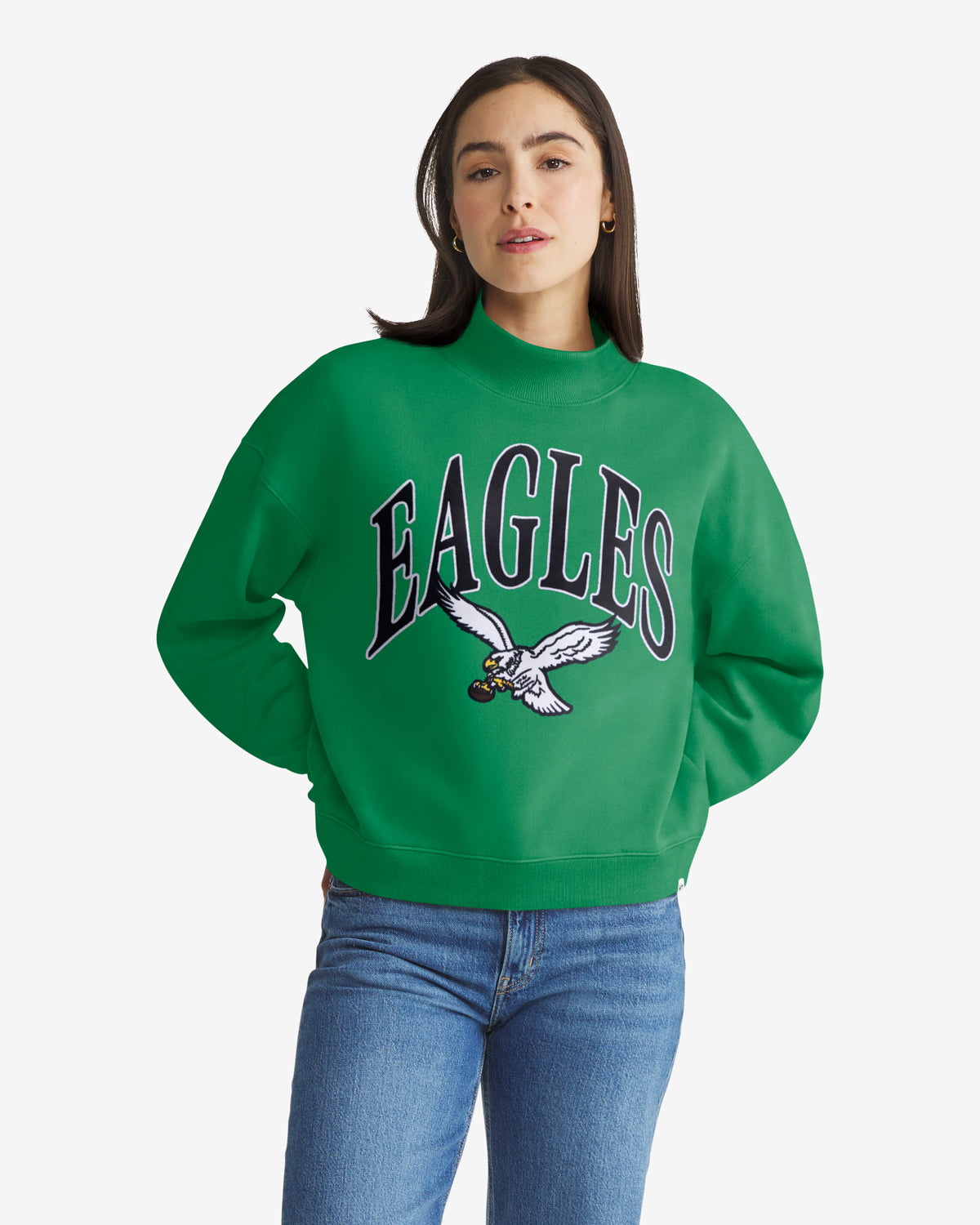 PHILADELPHIA EAGLES HISTORIC VANTAGE '47 MOCK NECK WOMENS