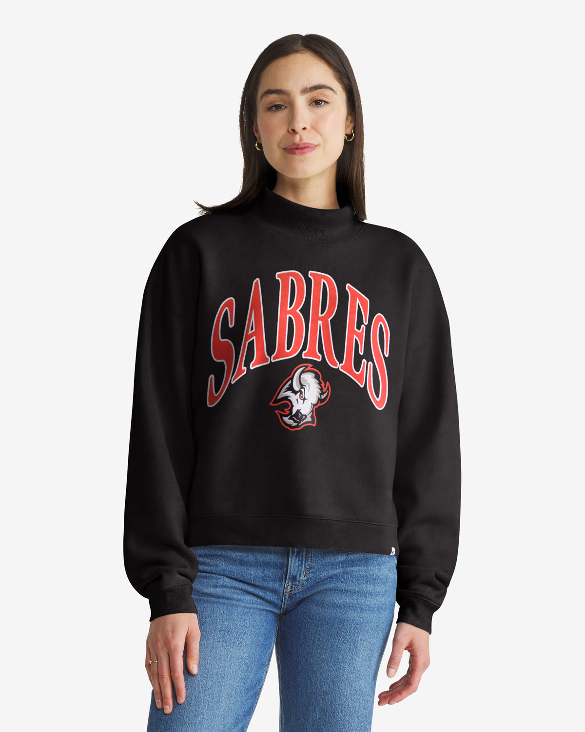 BUFFALO SABRES VANTAGE '47 WOMEN'S MOCK NECK PULLOVER
