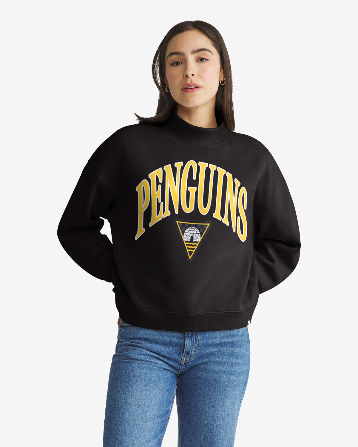 PITTSBURGH PENGUINS VANTAGE '47 WOMEN'S MOCK NECK PULLOVER
