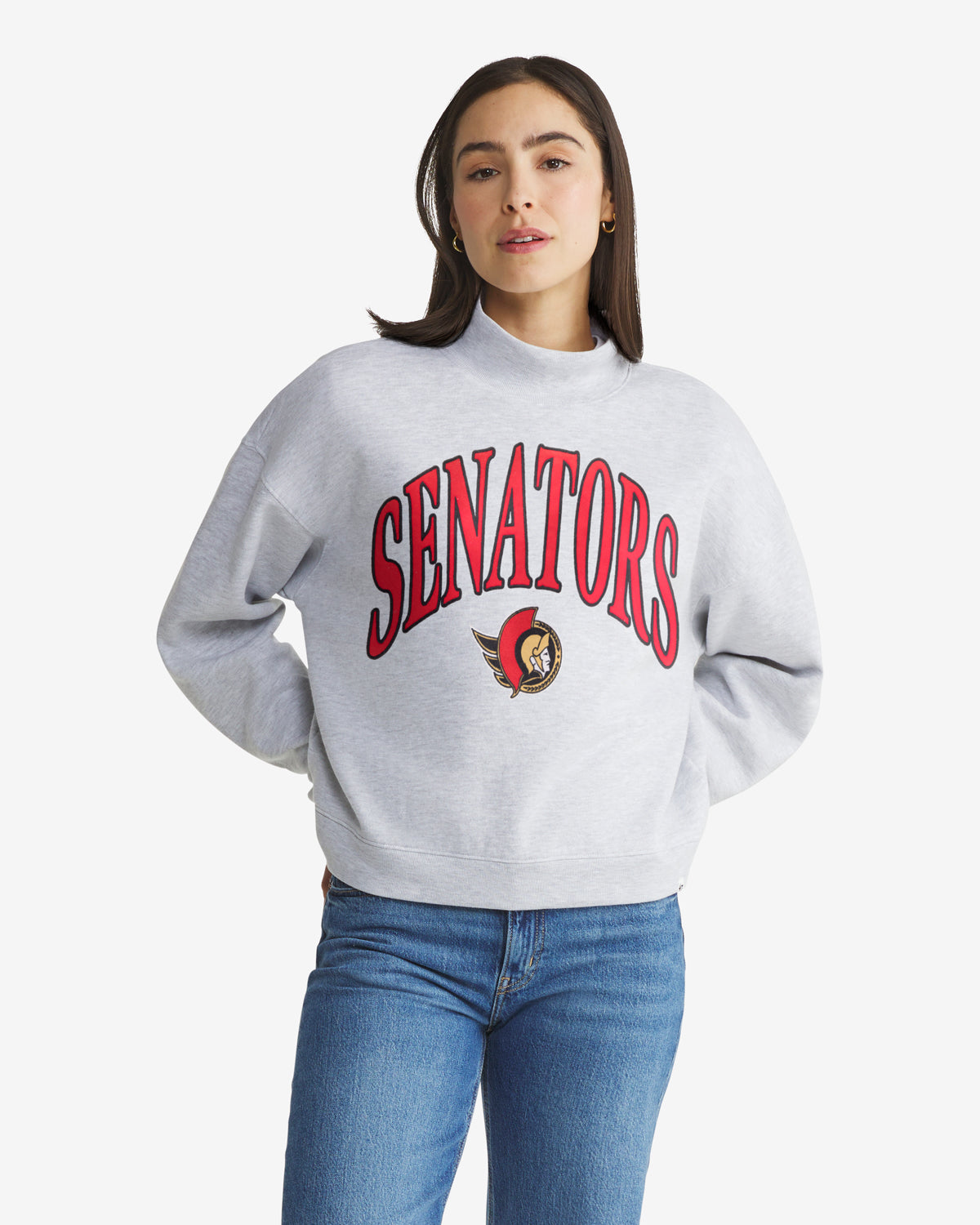OTTAWA SENATORS VANTAGE '47 WOMEN'S MOCK NECK PULLOVER