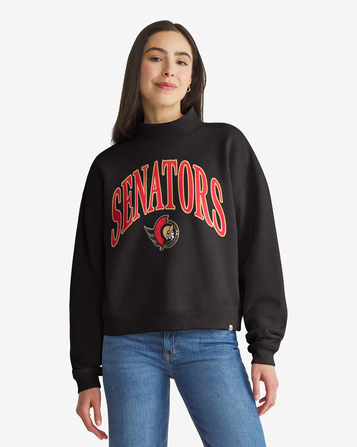 OTTAWA SENATORS VANTAGE '47 WOMEN'S MOCK NECK PULLOVER