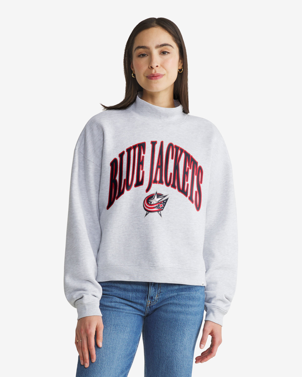 COLUMBUS BLUE JACKETS VANTAGE '47 WOMEN'S MOCK NECK PULLOVER